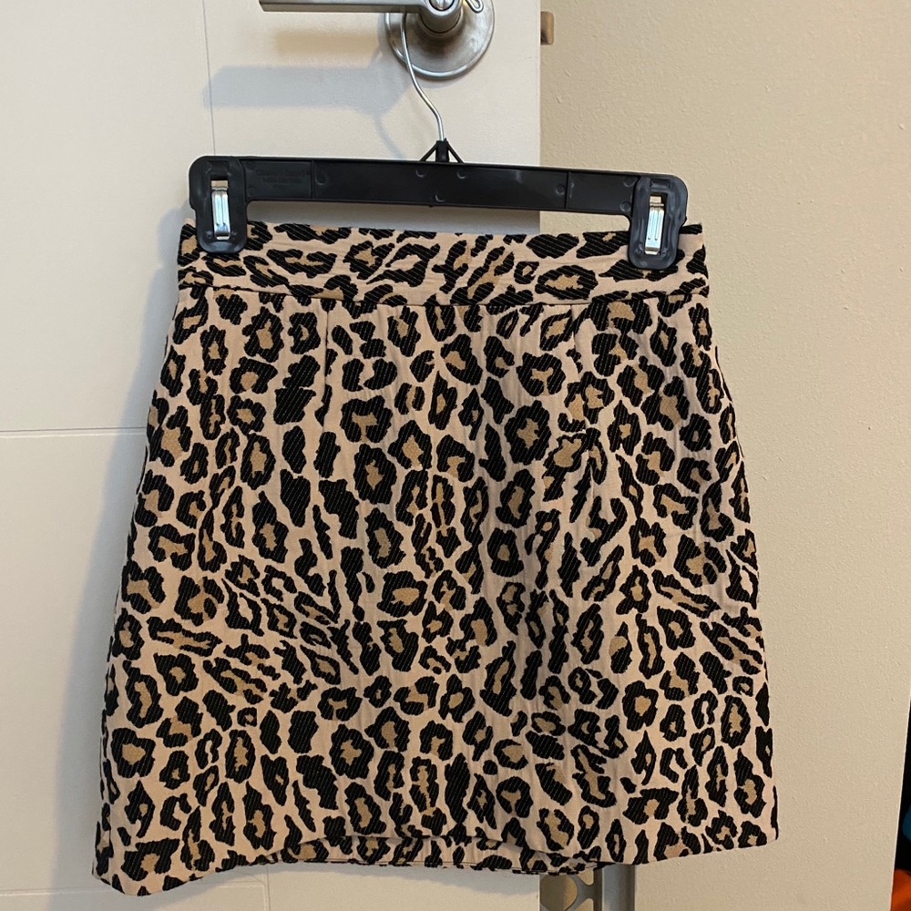 leopard high wasted mini skirt!